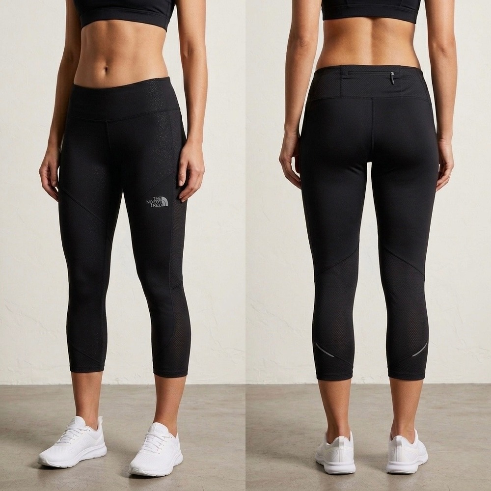 The North Face Better Than Naked Medium‎ Crop Leggings Black Running NF0A2UXT